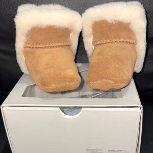 UGG Brown and Cream Baby Booties